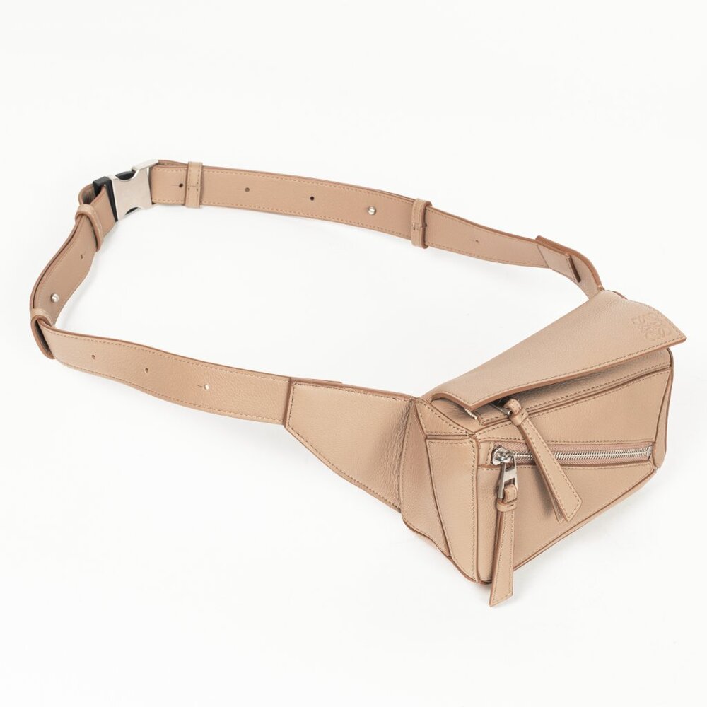 Loewe Mini Puzzle Sand Classic Calfskin Bumbag